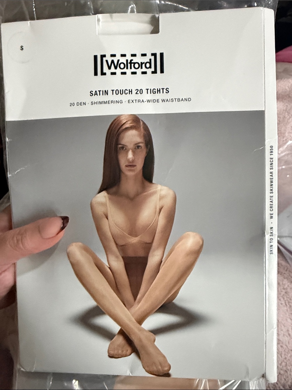 Wolford Satin Touch 20 Tights in Darkwood XS